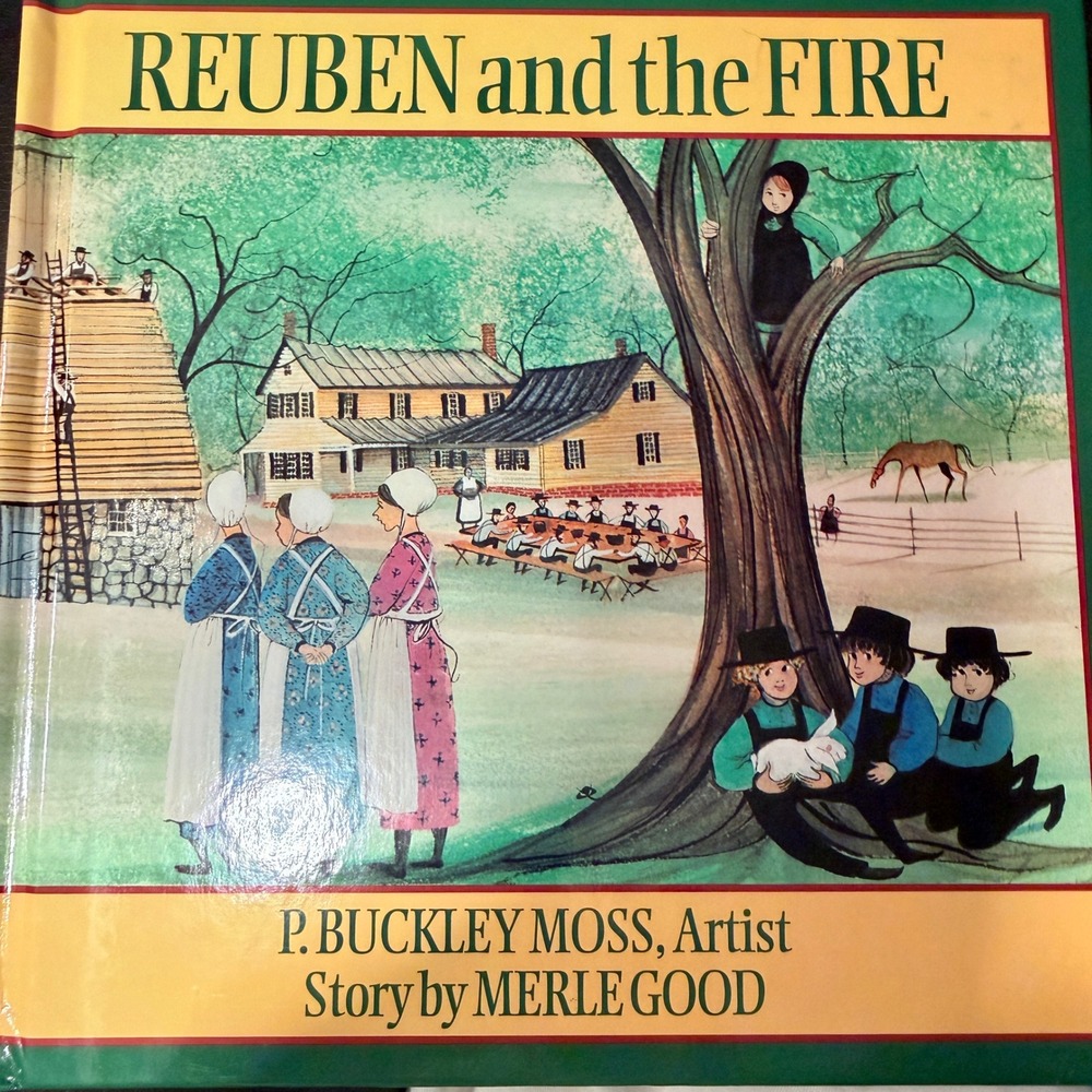 Good Books Reuben and the Fire Amish Barn Raising P Buckley Moss
